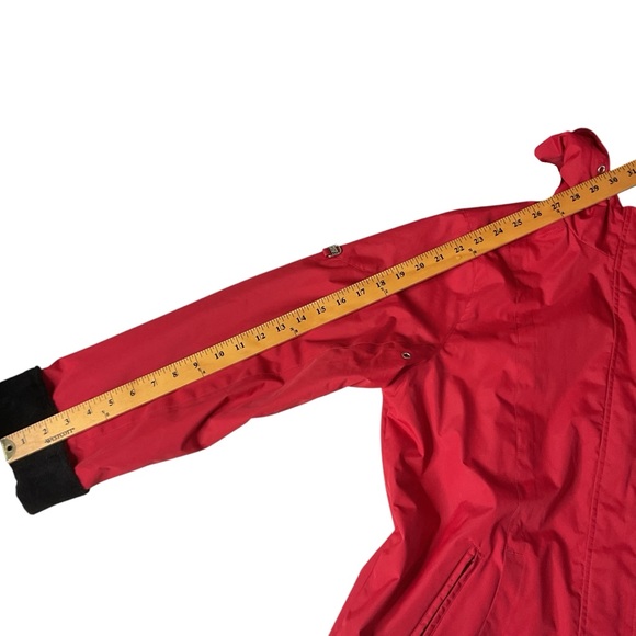 Women’s Red/Black Hooded Reversible Waterproof Anorak Jacket M - Picture 12 of 12